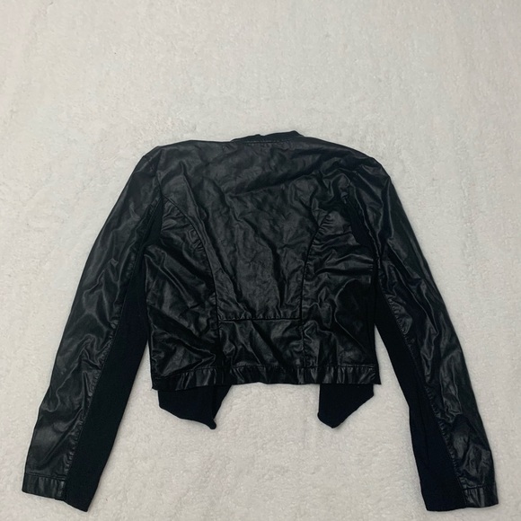 By & By Black Leather Cardigan - Picture 5 of 5